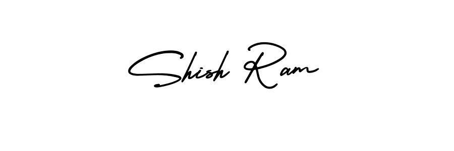 It looks lik you need a new signature style for name Shish Ram. Design unique handwritten (AmerikaSignatureDemo-Regular) signature with our free signature maker in just a few clicks. Shish Ram signature style 3 images and pictures png