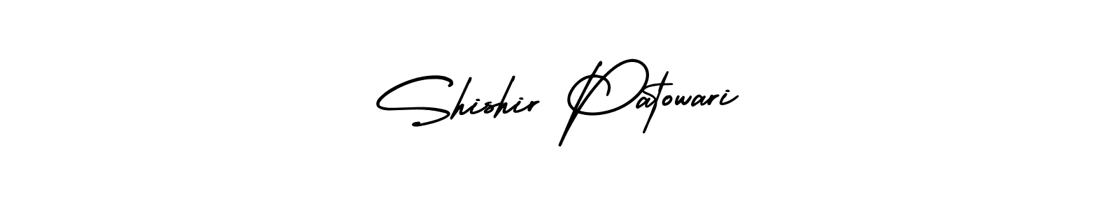 AmerikaSignatureDemo-Regular is a professional signature style that is perfect for those who want to add a touch of class to their signature. It is also a great choice for those who want to make their signature more unique. Get Shishir Patowari name to fancy signature for free. Shishir Patowari signature style 3 images and pictures png