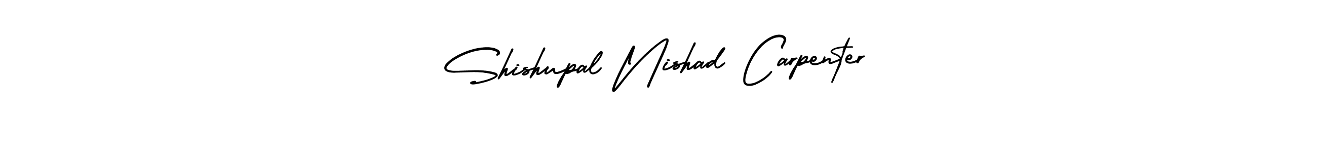 This is the best signature style for the Shishupal Nishad Carpenter name. Also you like these signature font (AmerikaSignatureDemo-Regular). Mix name signature. Shishupal Nishad Carpenter signature style 3 images and pictures png