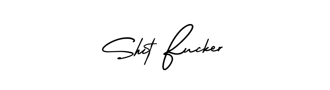Create a beautiful signature design for name Shit Fucker. With this signature (AmerikaSignatureDemo-Regular) fonts, you can make a handwritten signature for free. Shit Fucker signature style 3 images and pictures png