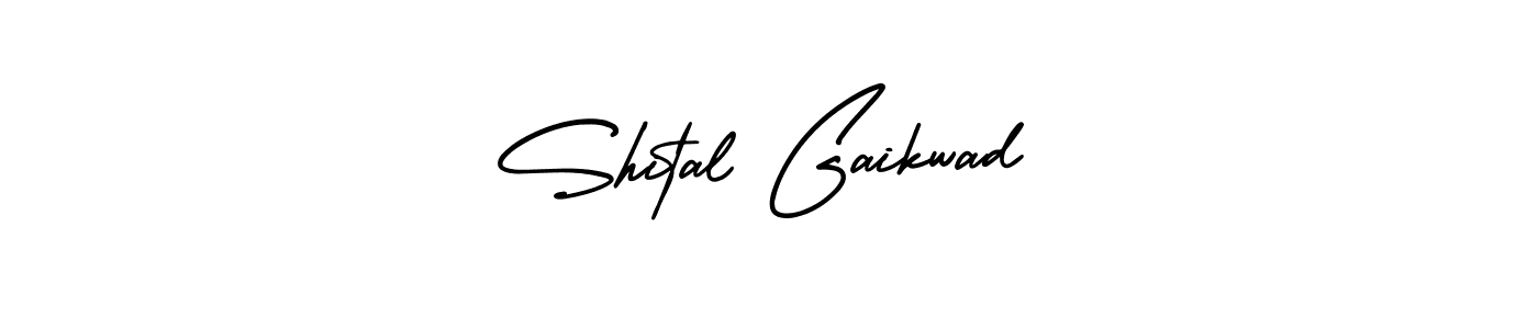 This is the best signature style for the Shital Gaikwad name. Also you like these signature font (AmerikaSignatureDemo-Regular). Mix name signature. Shital Gaikwad signature style 3 images and pictures png