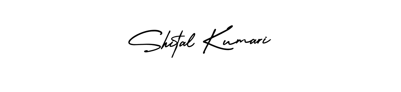 You should practise on your own different ways (AmerikaSignatureDemo-Regular) to write your name (Shital Kumari) in signature. don't let someone else do it for you. Shital Kumari signature style 3 images and pictures png