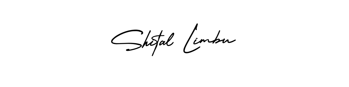 Make a beautiful signature design for name Shital Limbu. With this signature (AmerikaSignatureDemo-Regular) style, you can create a handwritten signature for free. Shital Limbu signature style 3 images and pictures png