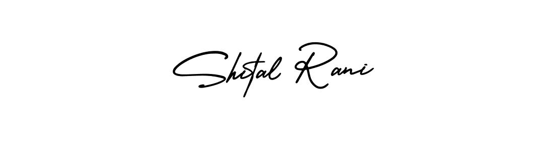 You should practise on your own different ways (AmerikaSignatureDemo-Regular) to write your name (Shital Rani) in signature. don't let someone else do it for you. Shital Rani signature style 3 images and pictures png