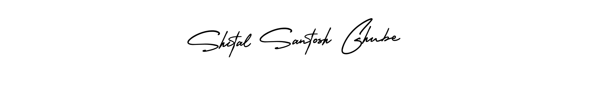 The best way (AmerikaSignatureDemo-Regular) to make a short signature is to pick only two or three words in your name. The name Shital Santosh Ghube include a total of six letters. For converting this name. Shital Santosh Ghube signature style 3 images and pictures png