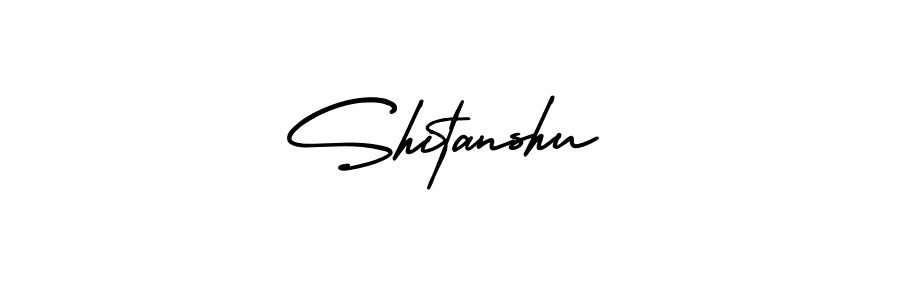 Use a signature maker to create a handwritten signature online. With this signature software, you can design (AmerikaSignatureDemo-Regular) your own signature for name Shitanshu. Shitanshu signature style 3 images and pictures png