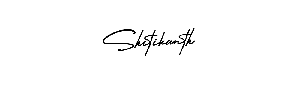 How to make Shitikanth name signature. Use AmerikaSignatureDemo-Regular style for creating short signs online. This is the latest handwritten sign. Shitikanth signature style 3 images and pictures png