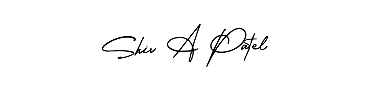 Also we have Shiv A Patel name is the best signature style. Create professional handwritten signature collection using AmerikaSignatureDemo-Regular autograph style. Shiv A Patel signature style 3 images and pictures png