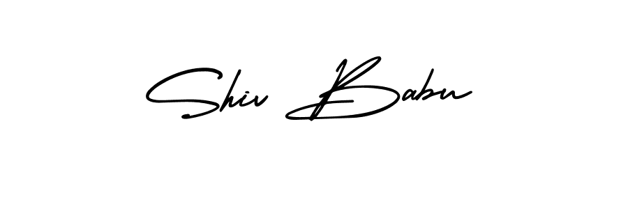 Use a signature maker to create a handwritten signature online. With this signature software, you can design (AmerikaSignatureDemo-Regular) your own signature for name Shiv Babu. Shiv Babu signature style 3 images and pictures png