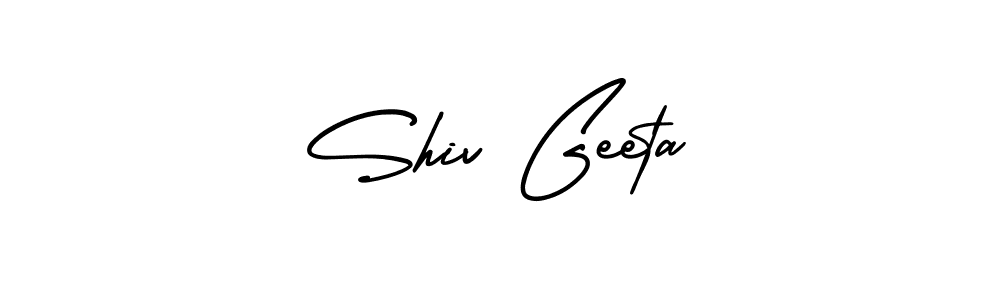 You should practise on your own different ways (AmerikaSignatureDemo-Regular) to write your name (Shiv Geeta) in signature. don't let someone else do it for you. Shiv Geeta signature style 3 images and pictures png