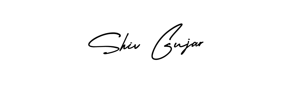 Make a beautiful signature design for name Shiv Gujar. With this signature (AmerikaSignatureDemo-Regular) style, you can create a handwritten signature for free. Shiv Gujar signature style 3 images and pictures png