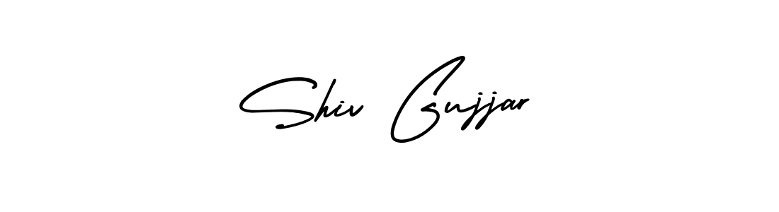 Make a beautiful signature design for name Shiv Gujjar. With this signature (AmerikaSignatureDemo-Regular) style, you can create a handwritten signature for free. Shiv Gujjar signature style 3 images and pictures png