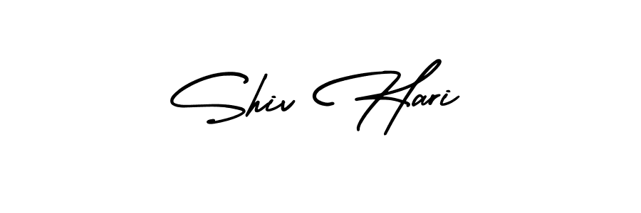 You should practise on your own different ways (AmerikaSignatureDemo-Regular) to write your name (Shiv Hari) in signature. don't let someone else do it for you. Shiv Hari signature style 3 images and pictures png