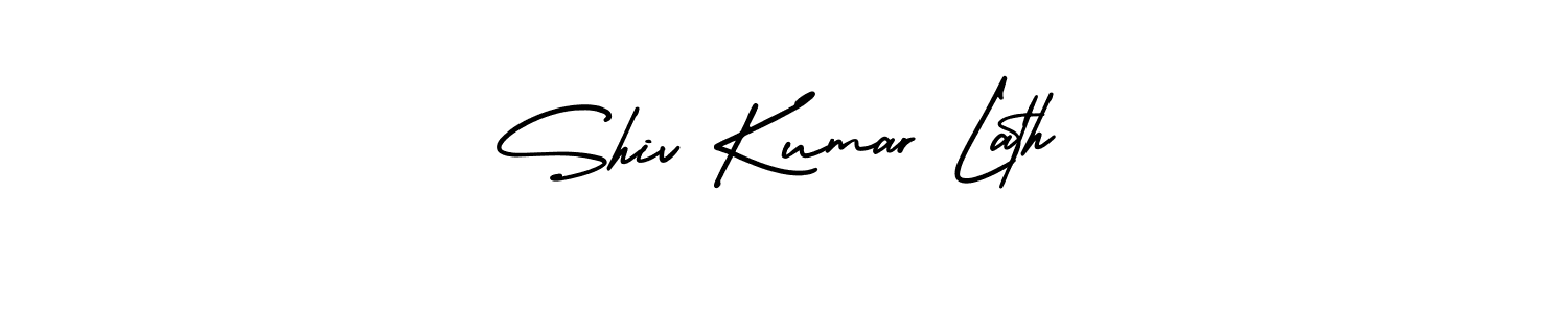 Also You can easily find your signature by using the search form. We will create Shiv Kumar Lath name handwritten signature images for you free of cost using AmerikaSignatureDemo-Regular sign style. Shiv Kumar Lath signature style 3 images and pictures png