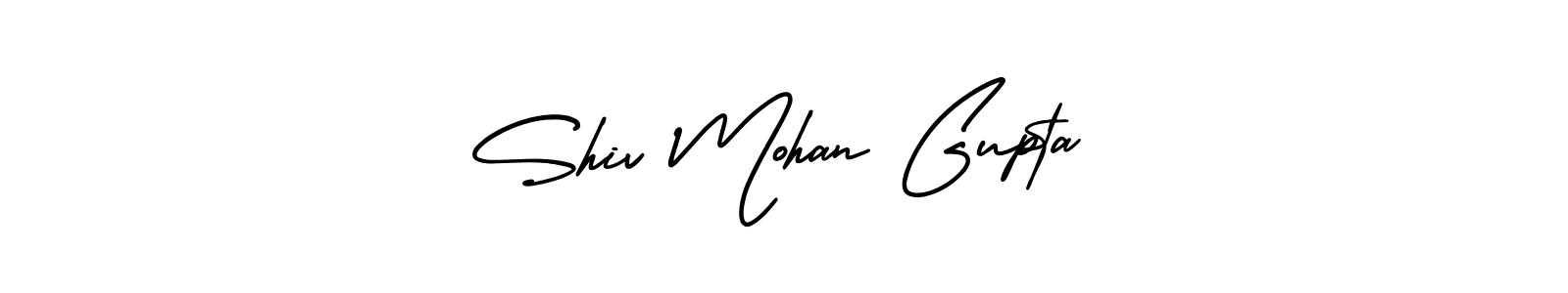 You should practise on your own different ways (AmerikaSignatureDemo-Regular) to write your name (Shiv Mohan Gupta) in signature. don't let someone else do it for you. Shiv Mohan Gupta signature style 3 images and pictures png