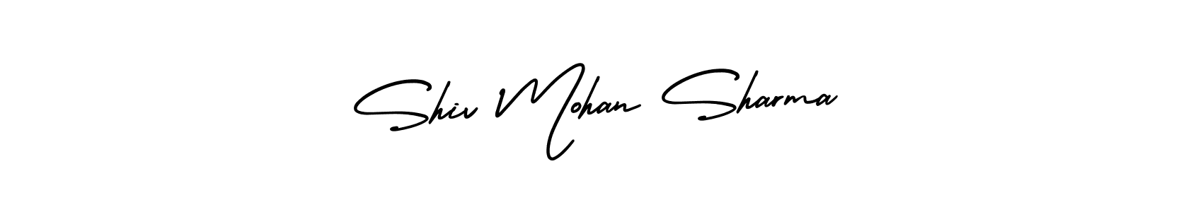 How to make Shiv Mohan Sharma signature? AmerikaSignatureDemo-Regular is a professional autograph style. Create handwritten signature for Shiv Mohan Sharma name. Shiv Mohan Sharma signature style 3 images and pictures png