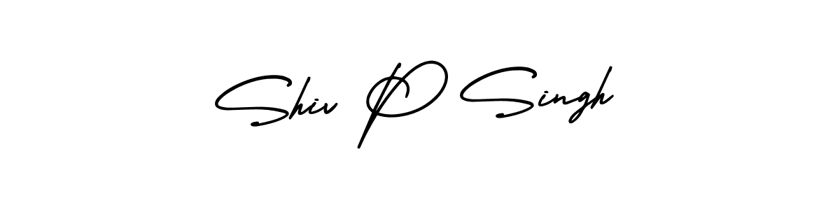 Shiv P Singh stylish signature style. Best Handwritten Sign (AmerikaSignatureDemo-Regular) for my name. Handwritten Signature Collection Ideas for my name Shiv P Singh. Shiv P Singh signature style 3 images and pictures png