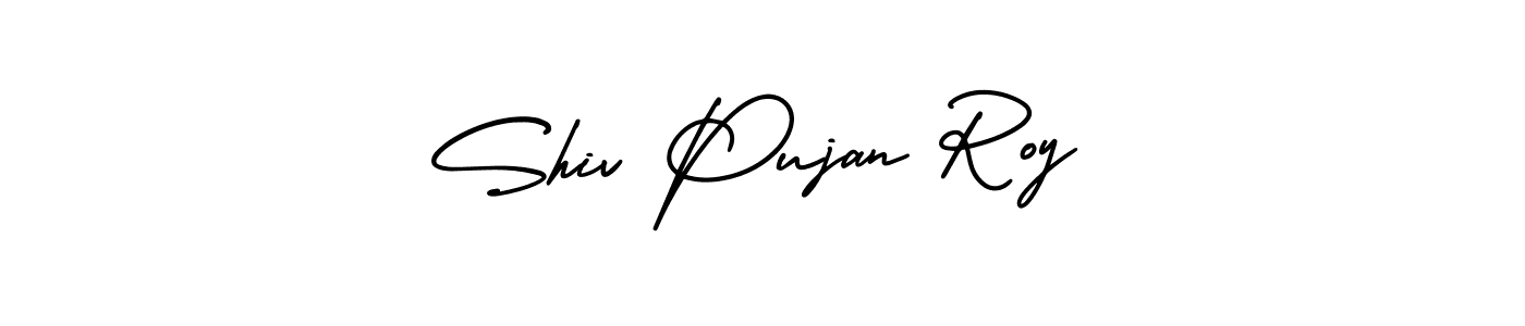 Create a beautiful signature design for name Shiv Pujan Roy. With this signature (AmerikaSignatureDemo-Regular) fonts, you can make a handwritten signature for free. Shiv Pujan Roy signature style 3 images and pictures png