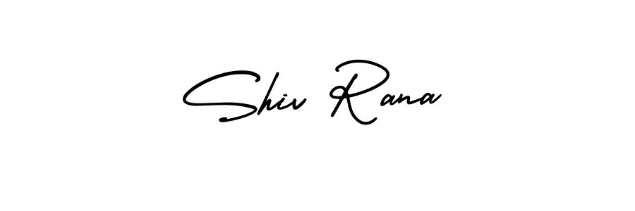 The best way (AmerikaSignatureDemo-Regular) to make a short signature is to pick only two or three words in your name. The name Shiv Rana include a total of six letters. For converting this name. Shiv Rana signature style 3 images and pictures png