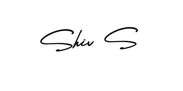 The best way (AmerikaSignatureDemo-Regular) to make a short signature is to pick only two or three words in your name. The name Shiv S include a total of six letters. For converting this name. Shiv S signature style 3 images and pictures png