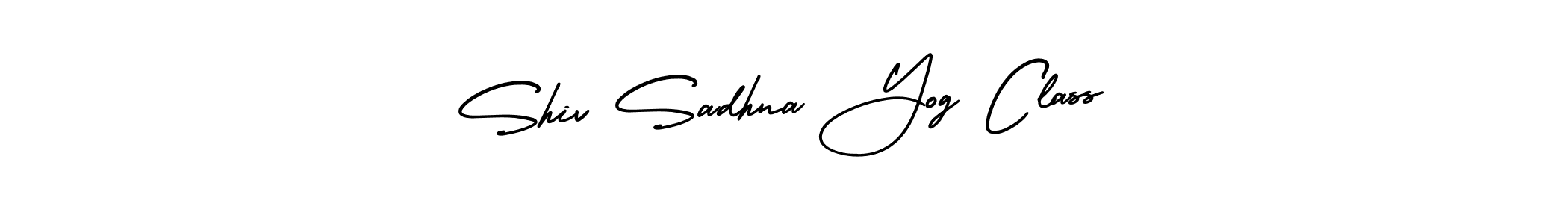 The best way (AmerikaSignatureDemo-Regular) to make a short signature is to pick only two or three words in your name. The name Shiv Sadhna Yog Class include a total of six letters. For converting this name. Shiv Sadhna Yog Class signature style 3 images and pictures png
