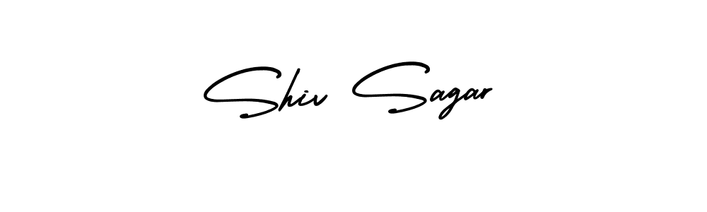 Shiv Sagar stylish signature style. Best Handwritten Sign (AmerikaSignatureDemo-Regular) for my name. Handwritten Signature Collection Ideas for my name Shiv Sagar. Shiv Sagar signature style 3 images and pictures png