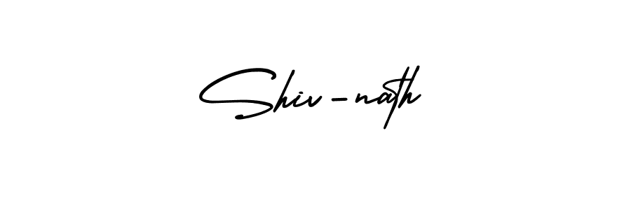 Shiv-nath stylish signature style. Best Handwritten Sign (AmerikaSignatureDemo-Regular) for my name. Handwritten Signature Collection Ideas for my name Shiv-nath. Shiv-nath signature style 3 images and pictures png