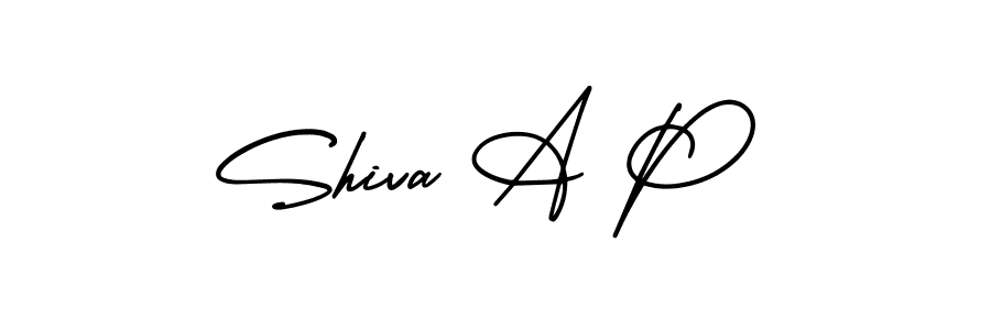 Create a beautiful signature design for name Shiva A P. With this signature (AmerikaSignatureDemo-Regular) fonts, you can make a handwritten signature for free. Shiva A P signature style 3 images and pictures png