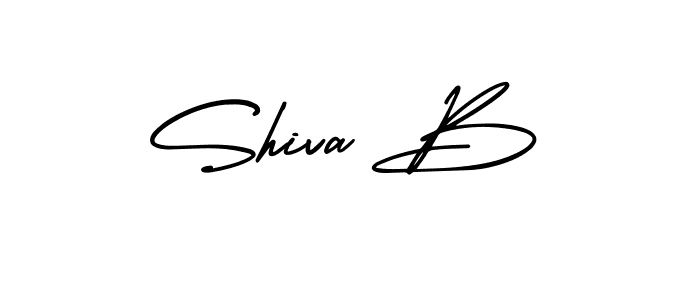 Also we have Shiva B name is the best signature style. Create professional handwritten signature collection using AmerikaSignatureDemo-Regular autograph style. Shiva B signature style 3 images and pictures png