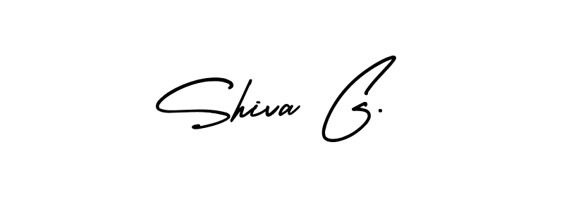 Similarly AmerikaSignatureDemo-Regular is the best handwritten signature design. Signature creator online .You can use it as an online autograph creator for name Shiva G.. Shiva G. signature style 3 images and pictures png