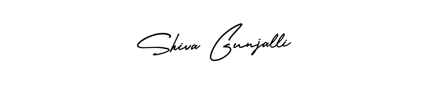 It looks lik you need a new signature style for name Shiva Gunjalli. Design unique handwritten (AmerikaSignatureDemo-Regular) signature with our free signature maker in just a few clicks. Shiva Gunjalli signature style 3 images and pictures png