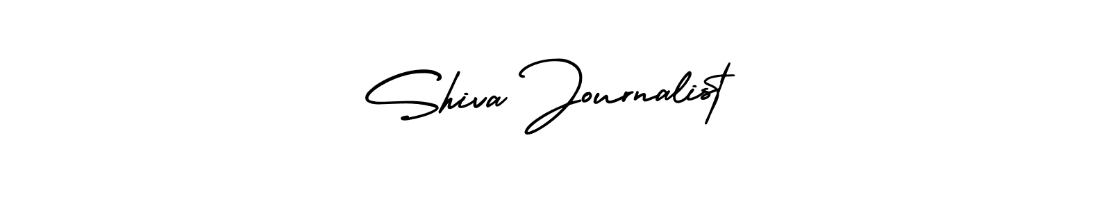 Create a beautiful signature design for name Shiva Journalist. With this signature (AmerikaSignatureDemo-Regular) fonts, you can make a handwritten signature for free. Shiva Journalist signature style 3 images and pictures png