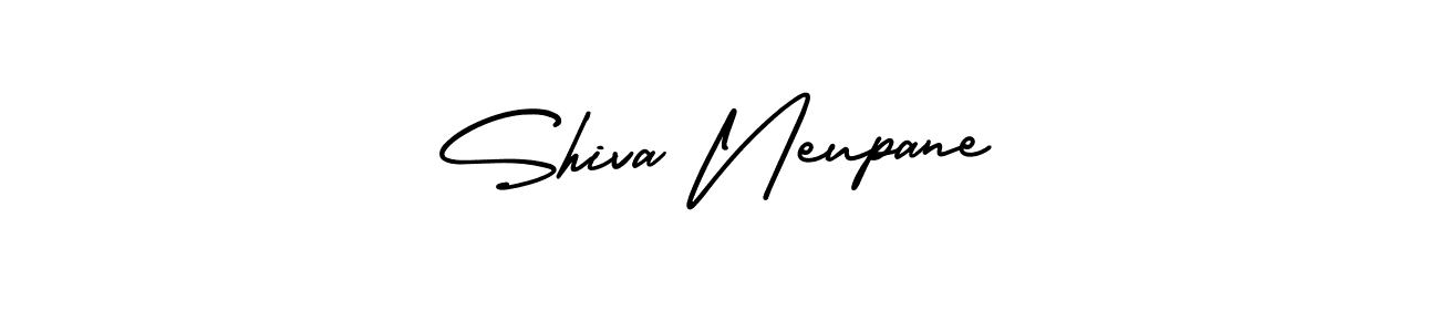 This is the best signature style for the Shiva Neupane name. Also you like these signature font (AmerikaSignatureDemo-Regular). Mix name signature. Shiva Neupane signature style 3 images and pictures png