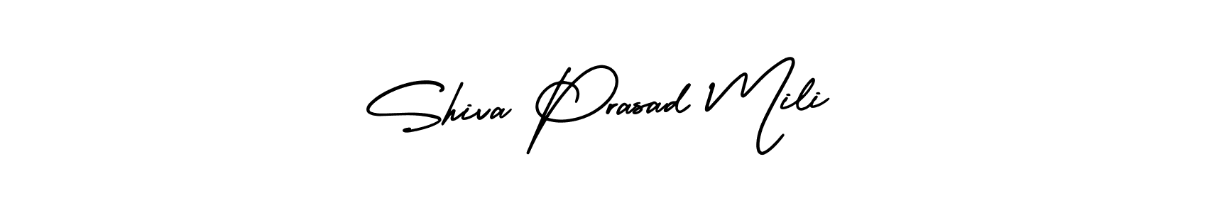 Also we have Shiva Prasad Mili name is the best signature style. Create professional handwritten signature collection using AmerikaSignatureDemo-Regular autograph style. Shiva Prasad Mili signature style 3 images and pictures png