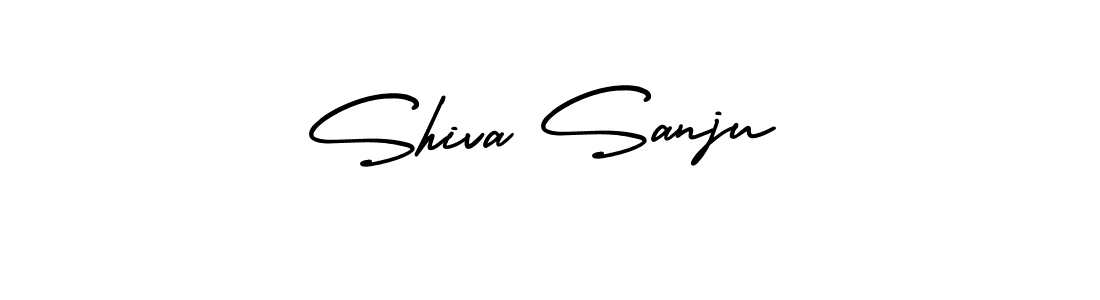 How to make Shiva Sanju signature? AmerikaSignatureDemo-Regular is a professional autograph style. Create handwritten signature for Shiva Sanju name. Shiva Sanju signature style 3 images and pictures png