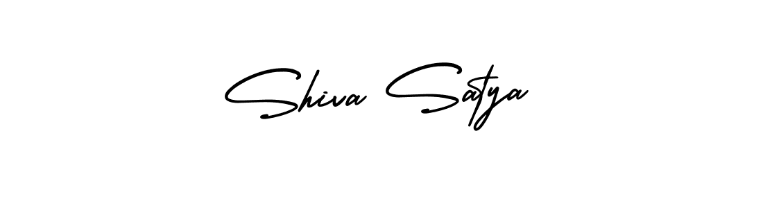 Similarly AmerikaSignatureDemo-Regular is the best handwritten signature design. Signature creator online .You can use it as an online autograph creator for name Shiva Satya. Shiva Satya signature style 3 images and pictures png