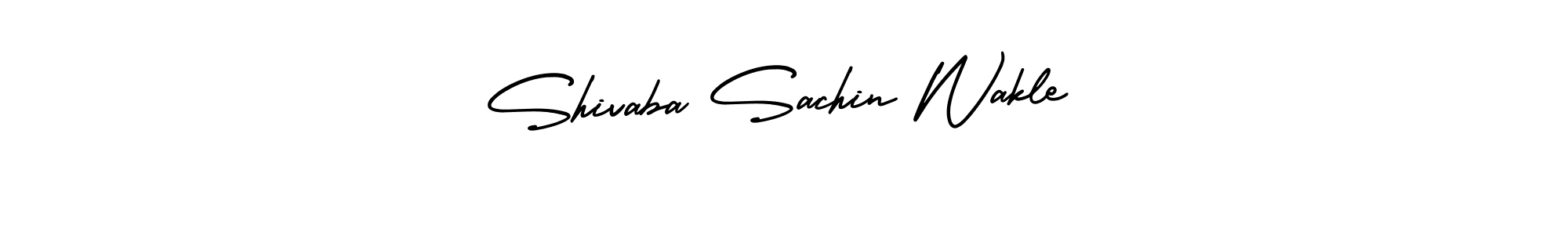 Use a signature maker to create a handwritten signature online. With this signature software, you can design (AmerikaSignatureDemo-Regular) your own signature for name Shivaba Sachin Wakle. Shivaba Sachin Wakle signature style 3 images and pictures png