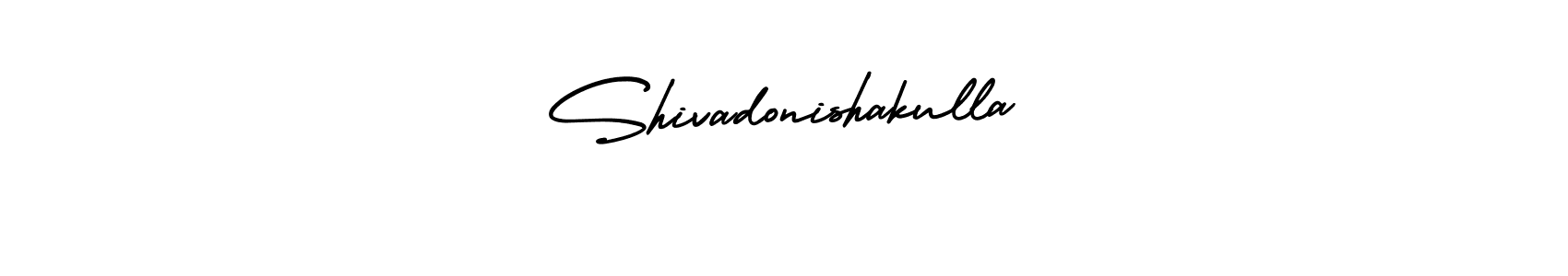 This is the best signature style for the Shivadonishakulla name. Also you like these signature font (AmerikaSignatureDemo-Regular). Mix name signature. Shivadonishakulla signature style 3 images and pictures png