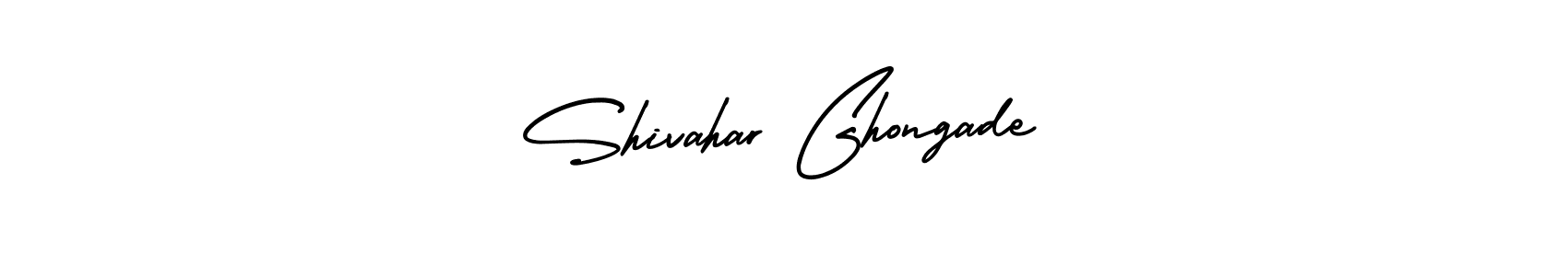 The best way (AmerikaSignatureDemo-Regular) to make a short signature is to pick only two or three words in your name. The name Shivahar Ghongade include a total of six letters. For converting this name. Shivahar Ghongade signature style 3 images and pictures png