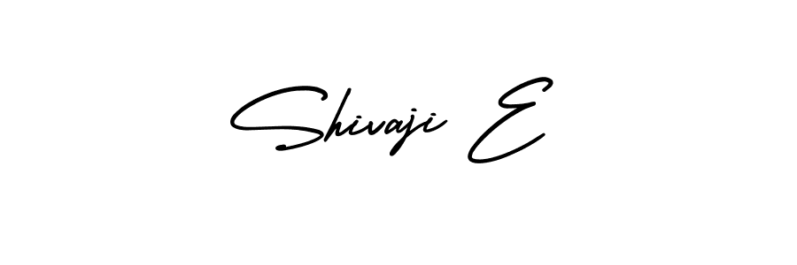 Use a signature maker to create a handwritten signature online. With this signature software, you can design (AmerikaSignatureDemo-Regular) your own signature for name Shivaji E. Shivaji E signature style 3 images and pictures png