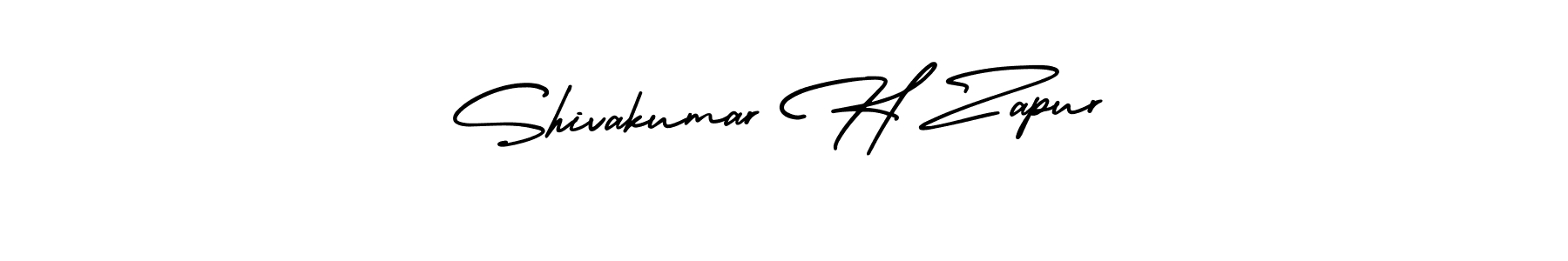 You should practise on your own different ways (AmerikaSignatureDemo-Regular) to write your name (Shivakumar H Zapur) in signature. don't let someone else do it for you. Shivakumar H Zapur signature style 3 images and pictures png