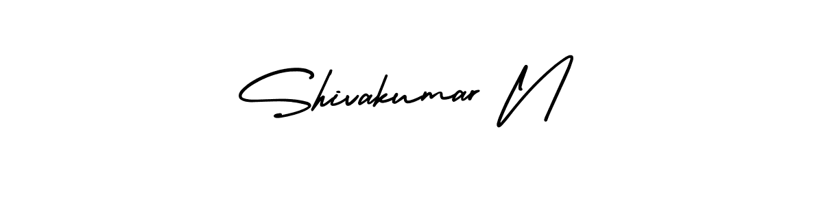 How to Draw Shivakumar N signature style? AmerikaSignatureDemo-Regular is a latest design signature styles for name Shivakumar N. Shivakumar N signature style 3 images and pictures png