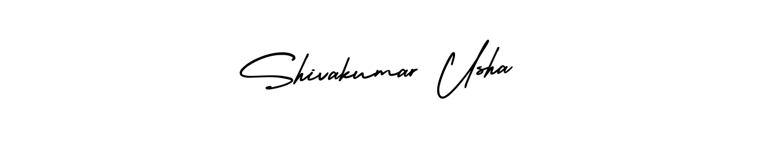 It looks lik you need a new signature style for name Shivakumar Usha. Design unique handwritten (AmerikaSignatureDemo-Regular) signature with our free signature maker in just a few clicks. Shivakumar Usha signature style 3 images and pictures png