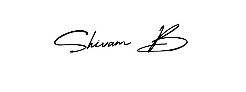 Best and Professional Signature Style for Shivam B. AmerikaSignatureDemo-Regular Best Signature Style Collection. Shivam B signature style 3 images and pictures png