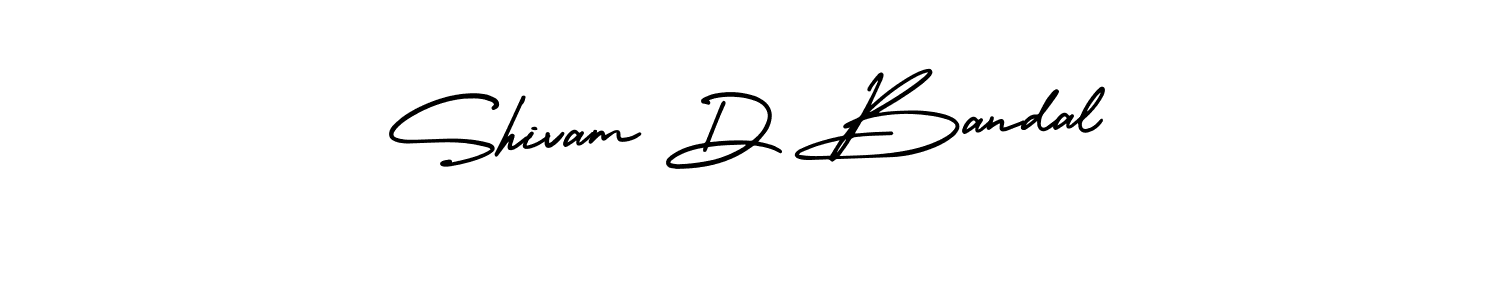 Create a beautiful signature design for name Shivam D Bandal. With this signature (AmerikaSignatureDemo-Regular) fonts, you can make a handwritten signature for free. Shivam D Bandal signature style 3 images and pictures png