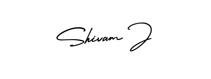 How to Draw Shivam J signature style? AmerikaSignatureDemo-Regular is a latest design signature styles for name Shivam J. Shivam J signature style 3 images and pictures png