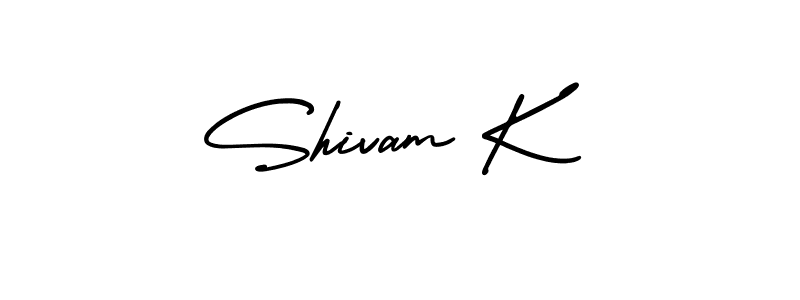 How to Draw Shivam K signature style? AmerikaSignatureDemo-Regular is a latest design signature styles for name Shivam K. Shivam K signature style 3 images and pictures png