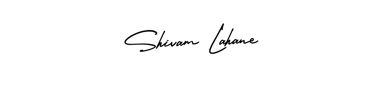 Use a signature maker to create a handwritten signature online. With this signature software, you can design (AmerikaSignatureDemo-Regular) your own signature for name Shivam Lahane. Shivam Lahane signature style 3 images and pictures png