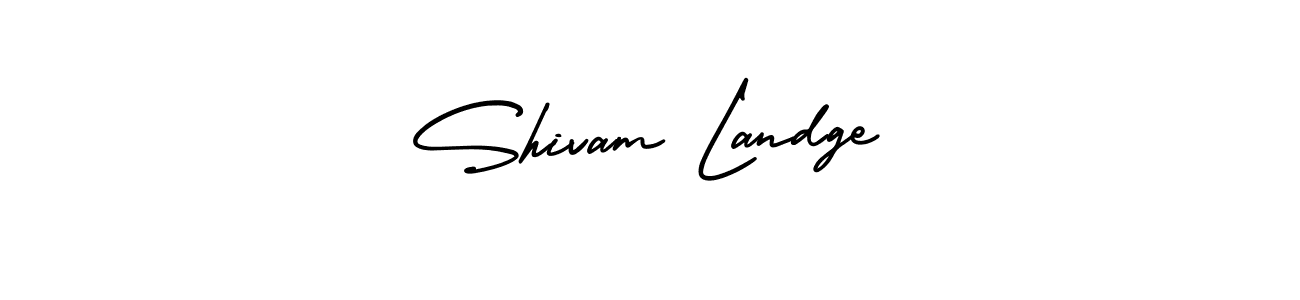 How to make Shivam Landge name signature. Use AmerikaSignatureDemo-Regular style for creating short signs online. This is the latest handwritten sign. Shivam Landge signature style 3 images and pictures png