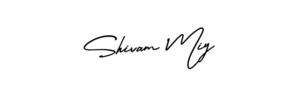 Also we have Shivam Miy name is the best signature style. Create professional handwritten signature collection using AmerikaSignatureDemo-Regular autograph style. Shivam Miy signature style 3 images and pictures png